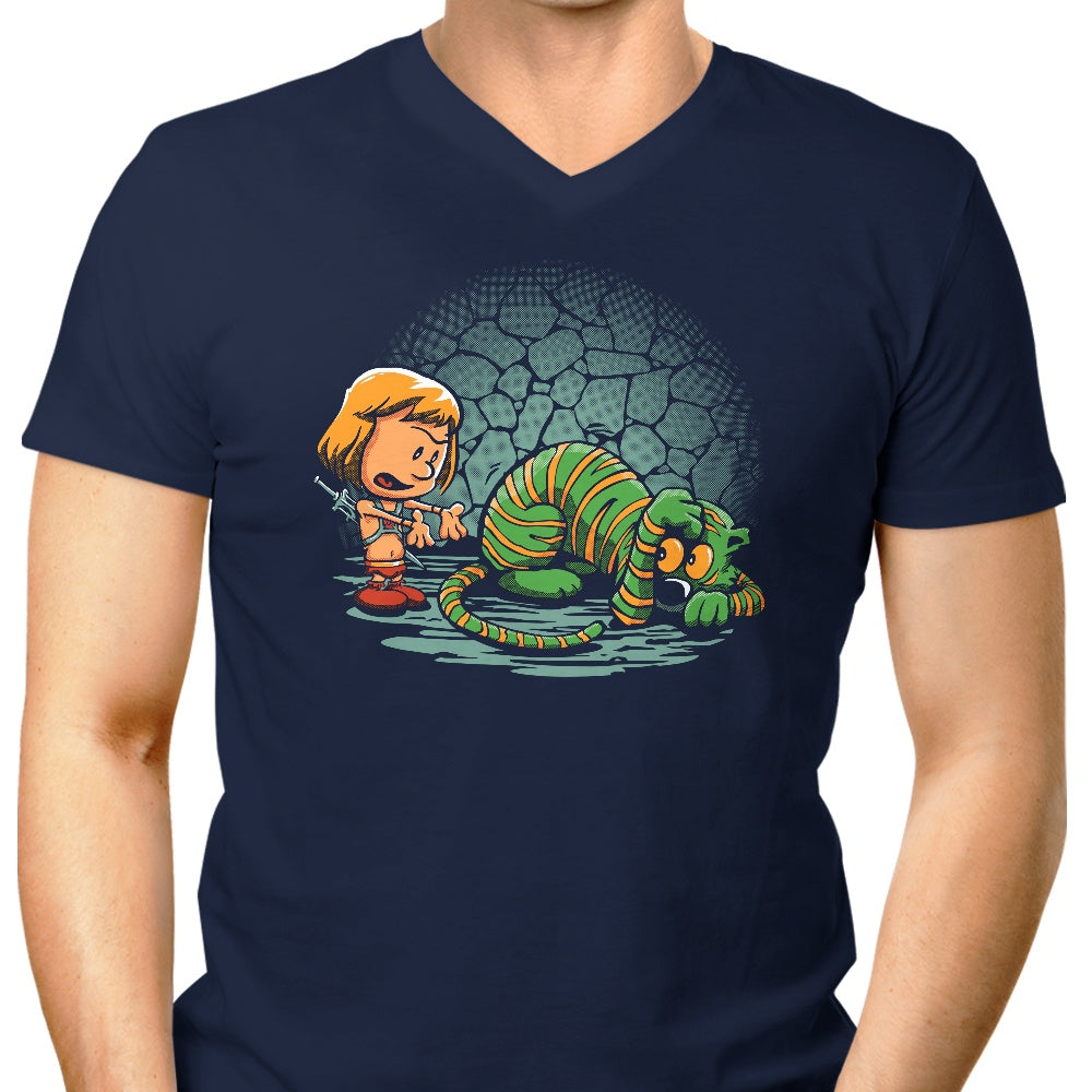 Afraid of Your Own Shadow - Men's V-Neck