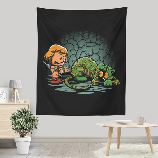 Afraid of Your Own Shadow - Wall Tapestry