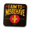 Aim to Misbehave - Coasters