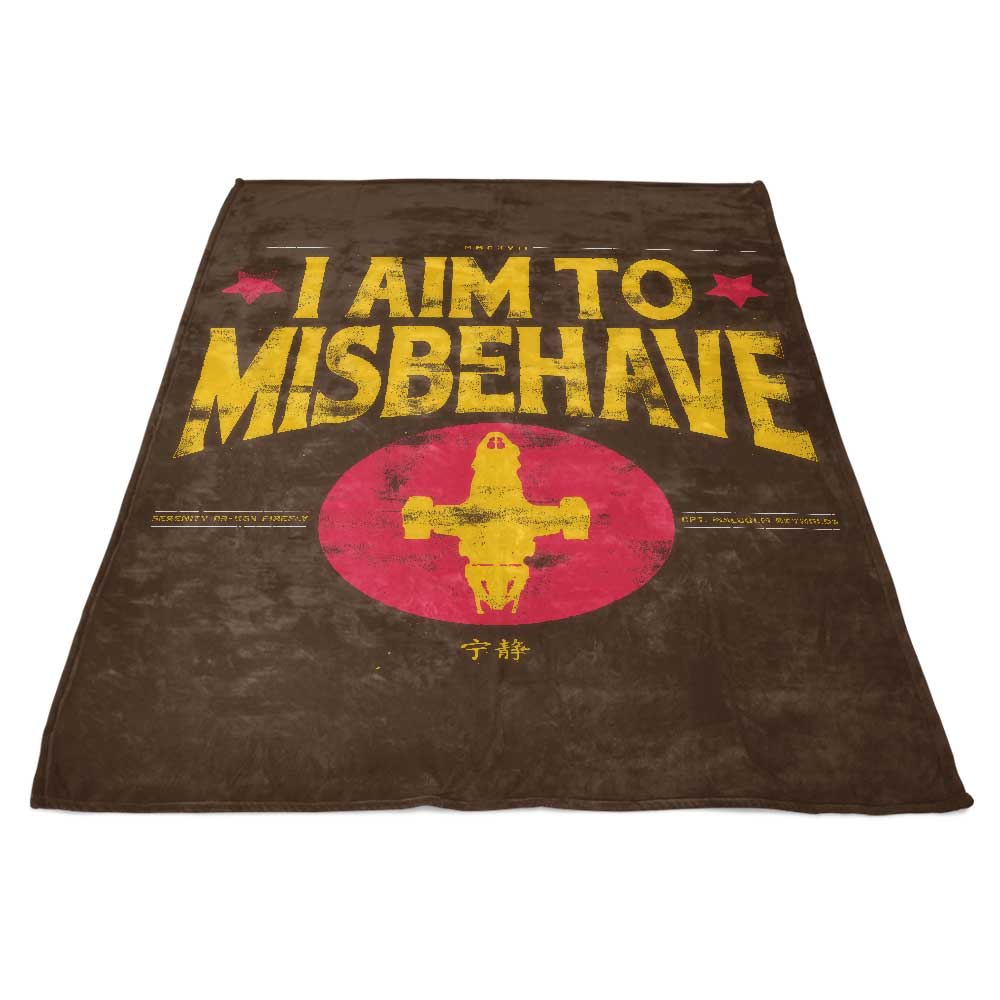 Aim to Misbehave - Fleece Blanket
