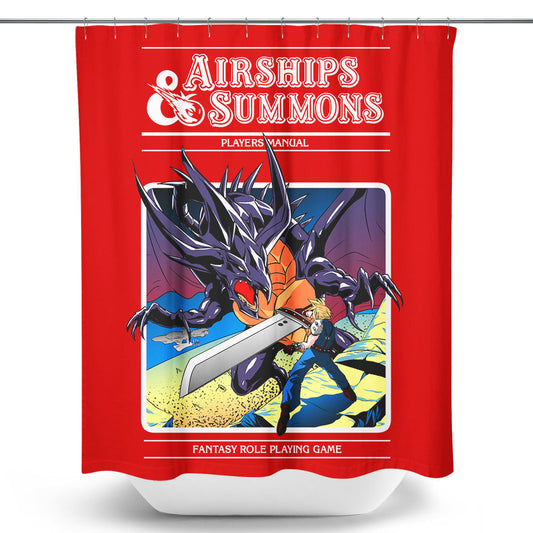 Airship and Summons - Shower Curtain