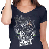 Aliens Strike Back - Women's V-Neck