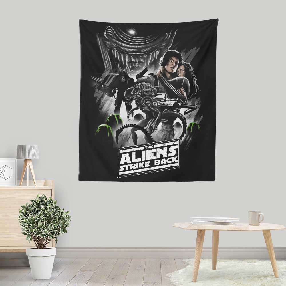 Aliens Strike Back - Wall Tapestry