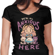 All Anxious Here - Women's V-Neck