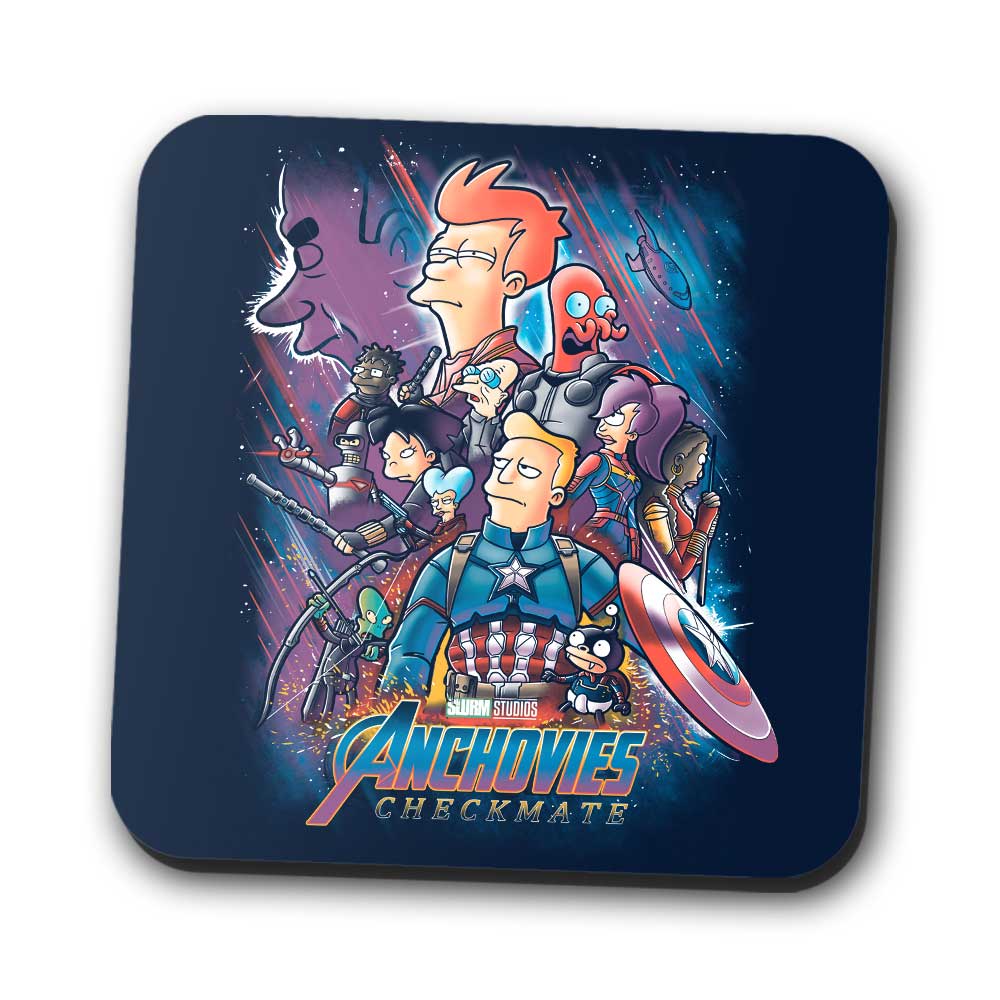 Anchovies: Checkmate - Coasters