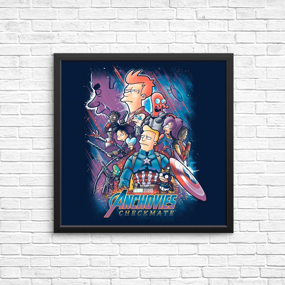 Anchovies: Checkmate - Posters & Prints