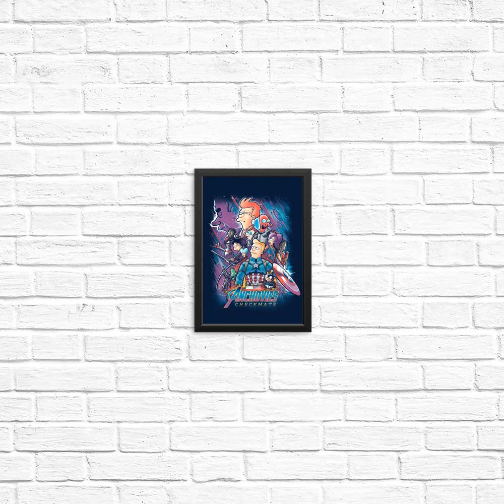 Anchovies: Checkmate - Posters & Prints