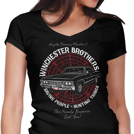 Angels, Demons and Monsters - Women's V-Neck