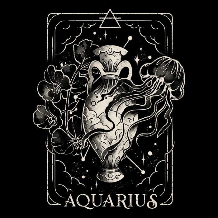 Aquarius (Edu.Ely) - Throw Pillow