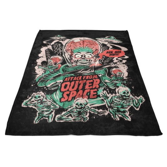 Attack From Outer Space - Fleece Blanket
