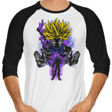 Attack of the Future - 3/4 Sleeve Raglan T-Shirt