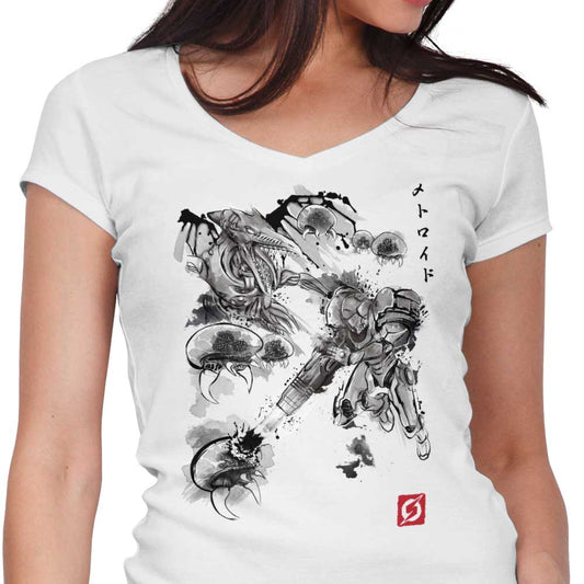 Attack of the Space Pirates - Women's V-Neck