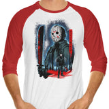 Attack on Crystal Lake - 3/4 Sleeve Raglan T-Shirt