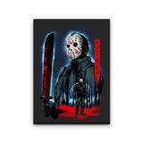 Attack on Crystal Lake - Canvas Print