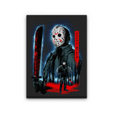 Attack on Crystal Lake - Canvas Print