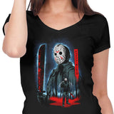 Attack on Crystal Lake - Women's V-Neck