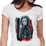 Attack on Crystal Lake - Women's V-Neck
