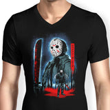 Attack on Crystal Lake - Men's V-Neck