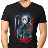 Attack on Crystal Lake - Men's V-Neck