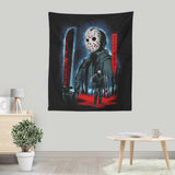 Attack on Crystal Lake - Wall Tapestry
