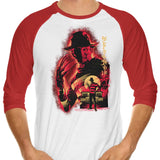 Attack on Elm St. - 3/4 Sleeve Raglan T-Shirt