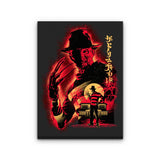 Attack on Elm St. - Canvas Print