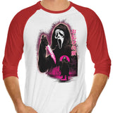 Attack on Woodsboro - 3/4 Sleeve Raglan T-Shirt