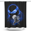 Azure Blades - Shower Curtain