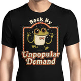Back by Unpopular Demand - Men's Apparel