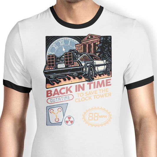 Back in Time Cartridge - Ringer T-Shirt