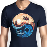 Balancing the Sea and Sky - Men's V-Neck