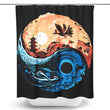 Balancing the Sea and Sky - Shower Curtain