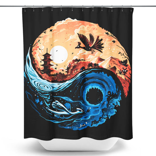 Balancing the Sea and Sky - Shower Curtain