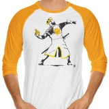 Banksy Python 1-2-5 - 3/4 Sleeve Raglan T-Shirt