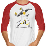 Banksy Python 1-2-5 - 3/4 Sleeve Raglan T-Shirt