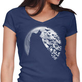 Bats Under the Moon - Women's V-Neck