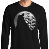Bats Under the Moon - Long Sleeve T-Shirt