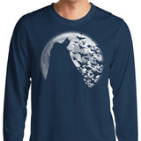 Bats Under the Moon - Long Sleeve T-Shirt