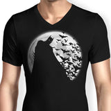 Bats Under the Moon - Men's V-Neck