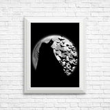 Bats Under the Moon - Posters & Prints