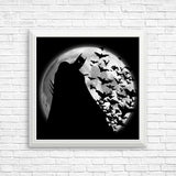 Bats Under the Moon - Posters & Prints