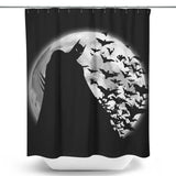 Bats Under the Moon - Shower Curtain