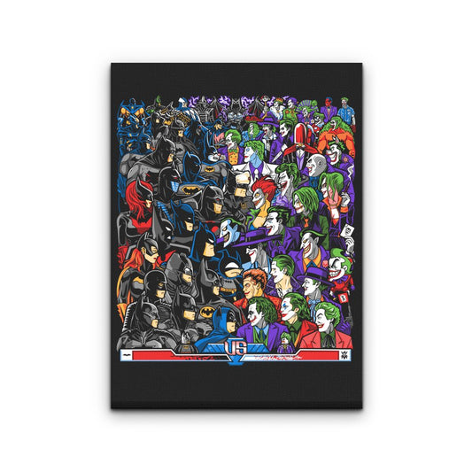 Bats vs. Clowns - Canvas Print