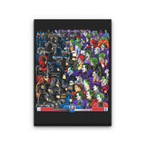 Bats vs. Clowns - Canvas Print