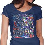 Bats vs. Clowns - Women's V-Neck