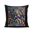 Bats vs. Clowns - Throw Pillow