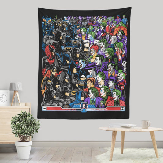 Bats vs. Clowns - Wall Tapestry