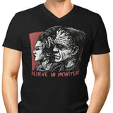 Believe in Monsters - Men's V-Neck