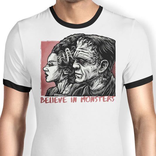 Believe in Monsters - Ringer T-Shirt