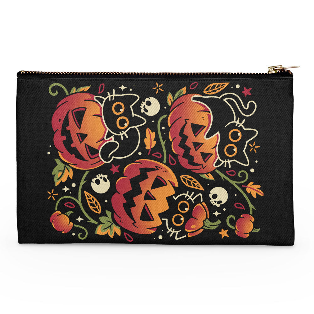 Black Cats Pumpkin Party - Accessory Pouch
